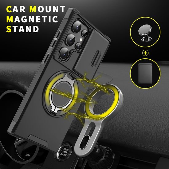 Camslide Stand obal, Samsung Galaxy S24 Ultra, modrý
