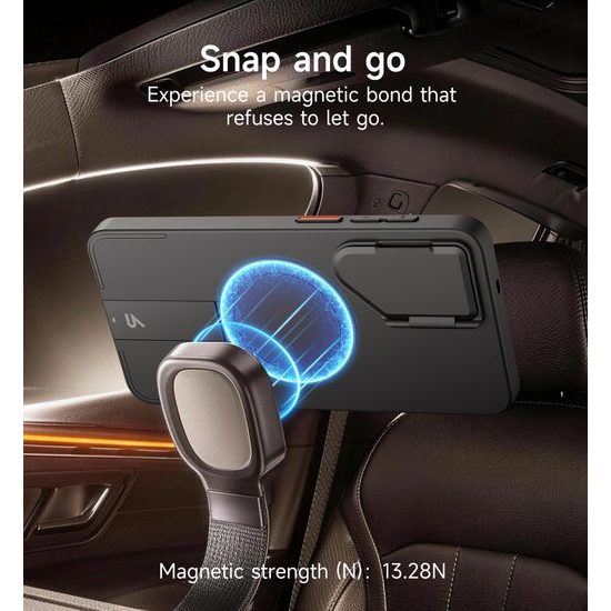 Custodia Suritch MagSafe Kickstand Camprotector Samsung Galaxy S26, nero