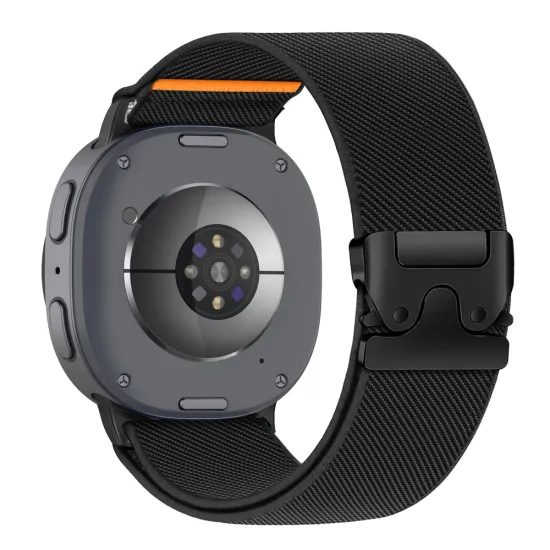 Pasek Tech-Protect Nylon Clasp, Samsung Galaxy Watch 8 / 9 / Classic (40 / 44 / 46 mm), czarny