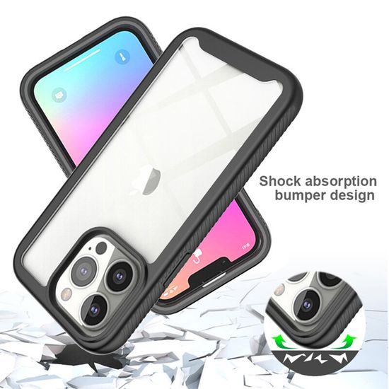 Techsuit Defense360 Pro + Zaščitna folija, iPhone 14 Pro Max, črna