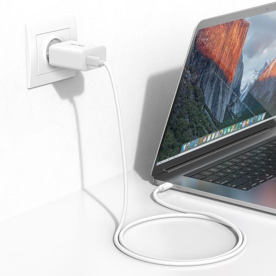 Blavec USB-C Ladegerät BC-8 - GaN4 Technologie - PD QC 65W 3A Netzteil für Smartphone Tablet Notebook - Weiß