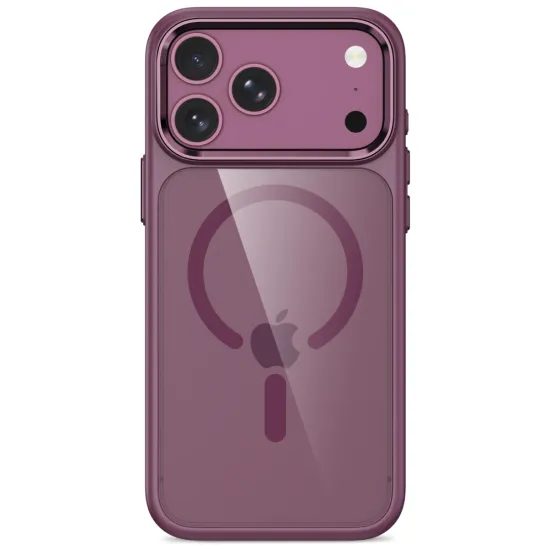Tech-Protect MagMat MagSafe Case für iPhone 17 Pro Max / 18 Pro Max - Hybrid Schutzhülle mit Camera Control - Weinrot