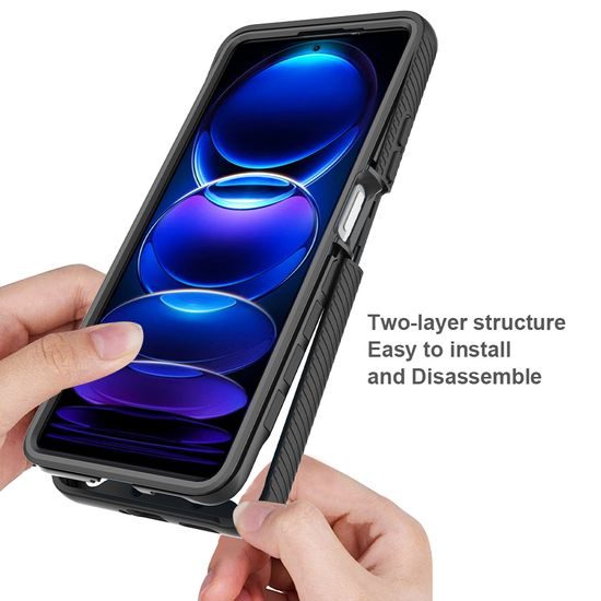 JP Defense360 etui, Xiaomi Redmi Note 12 5G, črn