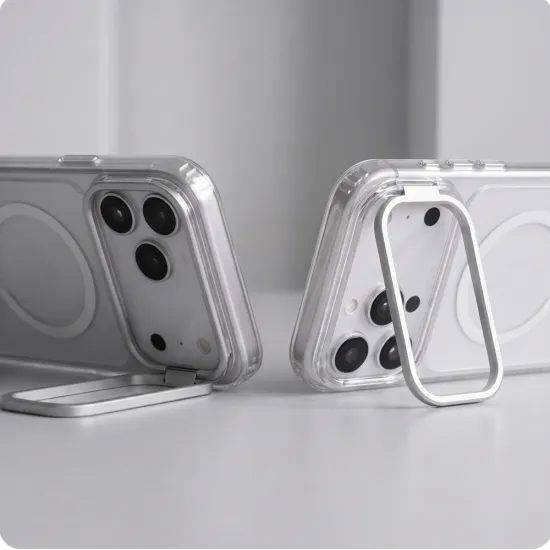 Tech-Protect MagStand MagSafe CC, iPhone 17 Pro / 18 Pro, priehľadný
