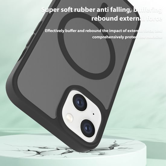 JP MagFit Colour MagSafe tok N52 mágnessel, iPhone 13 / 14, fekete