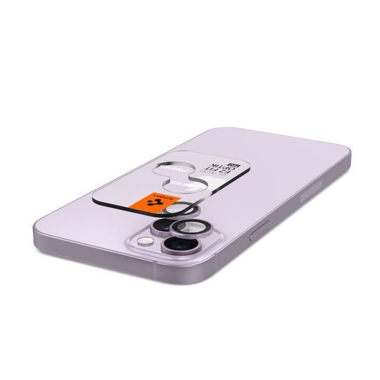 Spigen Optik.TR Ez Fit zaščita za kamero, 2 kosa, iPhone 14 / 14 Plus / 15 / 15 Plus, vijolična