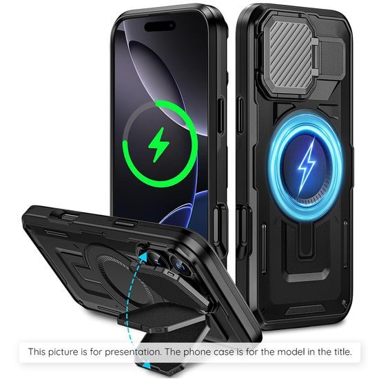 Techsuit CamVault MagSafe, iPhone 17 Pro Max, μαύρο