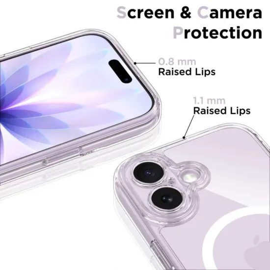Tech-Protect MagPeak MagSafe CC, iPhone 17, διάφανο