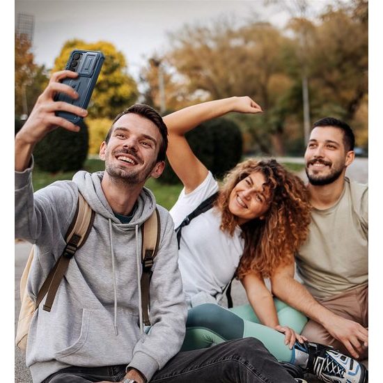 Dexnor 360 Kickstand Camprotector Θήκη Samsung Galaxy S25 Plus, Μπλε