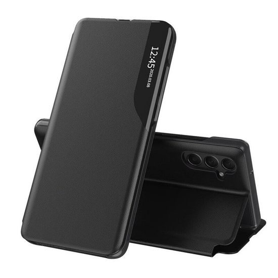 Eco Leather View Case, Samsung Galaxy S25 Plus, čierne