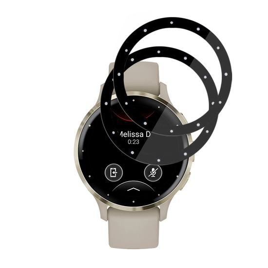 Techsuit Nano Flex, Garmin Venu 3S, 2 pezzi, nero