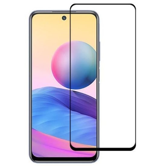 5D Tvrzené sklo pro Xiaomi Redmi 10 5G, černé