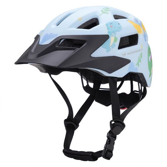 Casco da ciclismo per bambini Wozinsky con visiera rimovibile XS, azzurro