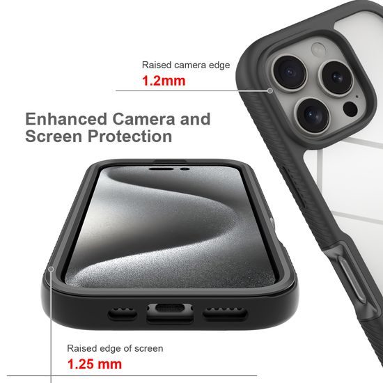 JP Defense360 θήκη, iPhone 16 Pro, μαύρη