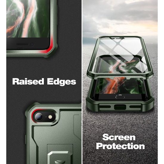 Dexnor 360 Kickstand Θήκη iPhone 7 / 8 / SE 2020 / 2022, πράσινη