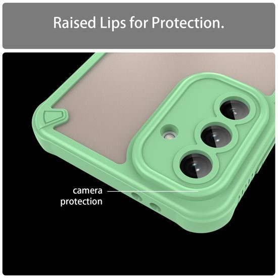 Samsung Galaxy A56 hibridinis dėklas ArmorShield – žalia