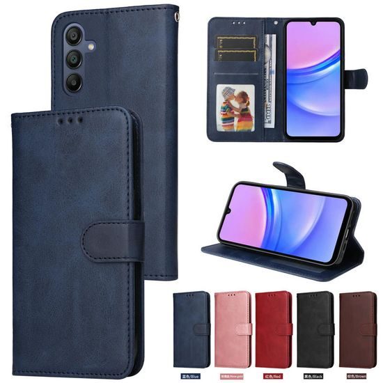 Samsung Galaxy A18 klappümbris magnetiga – sinine