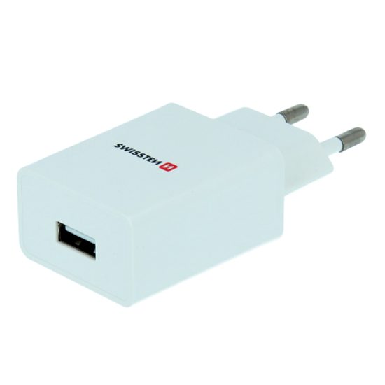 Swissten napajalni adapter smart IC 1x USB, 1 A power, bel