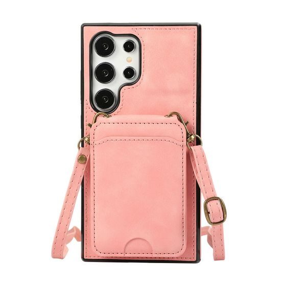 Θήκη Crossbody, Samsung Galaxy S25 Ultra, ροζ