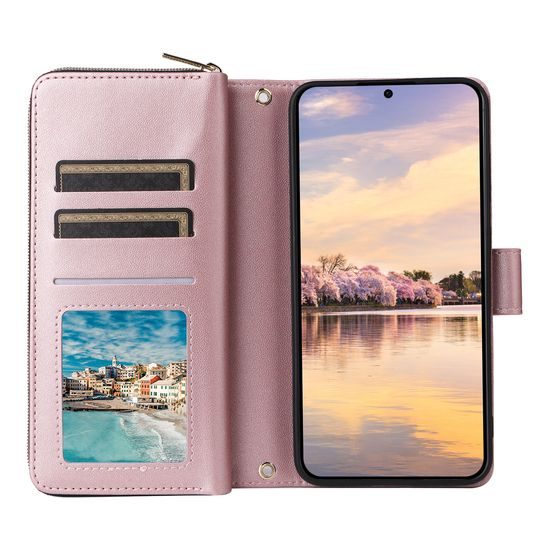Doublewallet Magnet Case, Samsung Galaxy A55, ružový