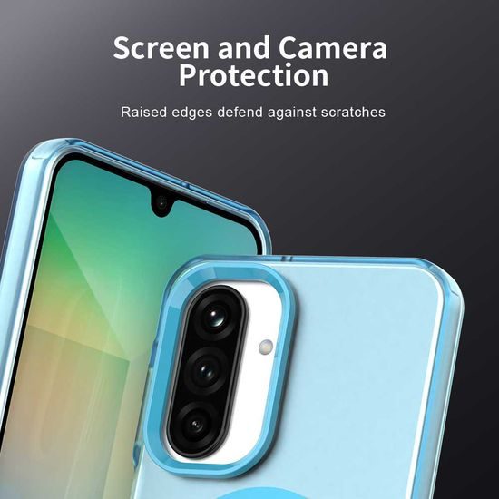 Techsuit CandyCase MagSafe Schutzhülle für Samsung Galaxy A27 5G - Magnetische Hülle mit Stoßschutz - Blau