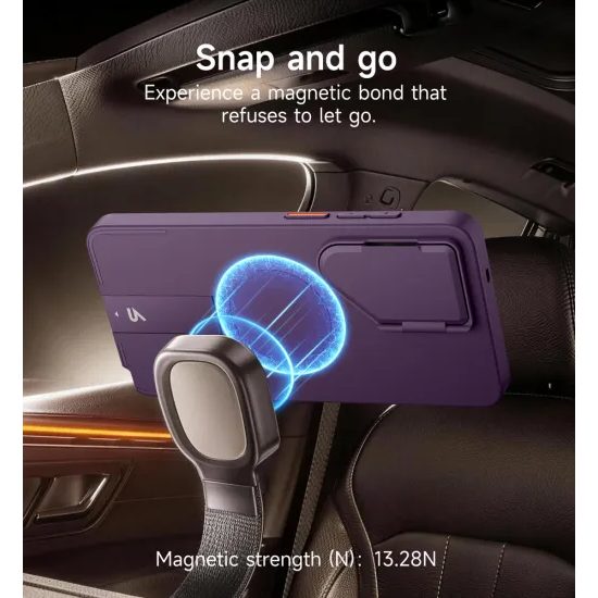 Suritch MagSafe Schutzhülle für Samsung Galaxy S26 Ultra mit Kickstand und Kameraschutz - Lila