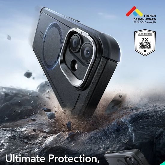 Θήκη ESR Cyber Armor Kickstand, iPhone 17, μαύρη