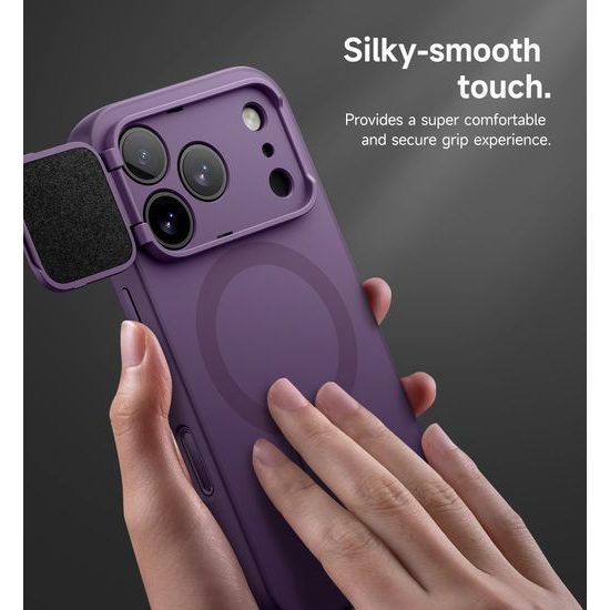 Suritch MagSafe Kickstand Camprotector θήκη iPhone 17 Pro Max, μωβ