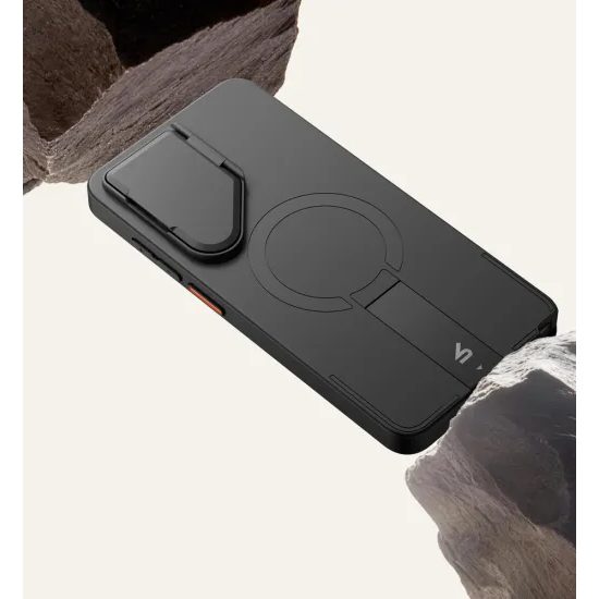 Suritch MagSafe Kickstand Camprotector tok Samsung Galaxy S26 Ultra, fekete
