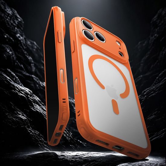 iPhone 17 Pro Max / 18 Pro Max vāciņš – ESR Classic Hybrid HaloLock MagSafe – oranžs
