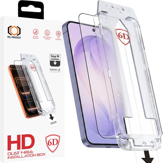 Tel Protect Dust-Free Easy Fit 6D zaštitno kaljeno staklo, Samsung Galaxy S26 Plus, crno