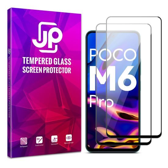 JP 2x 3D Glas, Xiaomi Poco M6 Pro, schwarz
