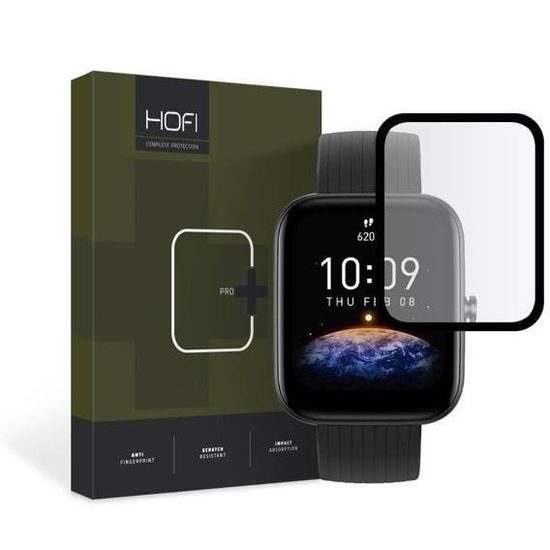 Hofi Pro+ Displayschutz aus gehärtetem Glas, Amazfit BIP 3 / 3 Pro