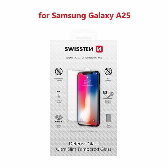 Swissten 2,5D Displayschutz aus gehärtetem Glas, Samsung Galaxy A25