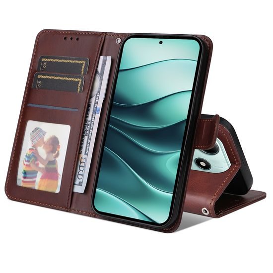 Μαγνητική Θήκη, Xiaomi Redmi Note 14 5G, καφέ