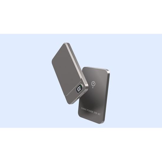 Μεταλλικό Magsafe ασύρματο power bank με οθόνη, 10000mAh, QC, PD20W, χρυσό