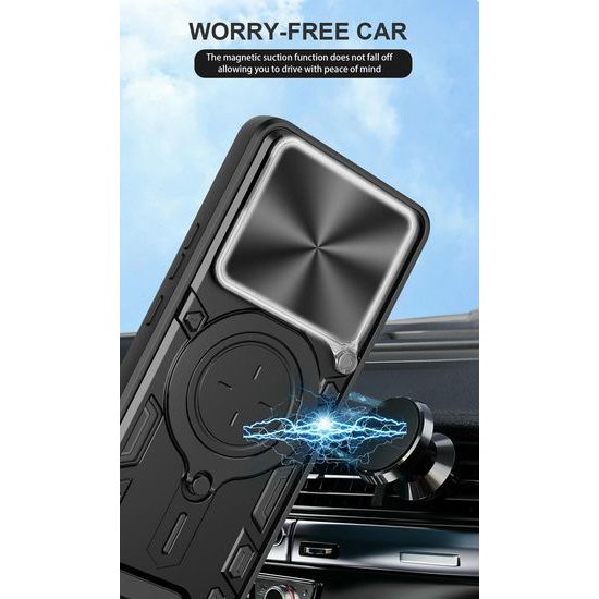 Θήκη Camshield Ring, Xiaomi Redmi Note 15 Pro Plus 5G, μαύρη