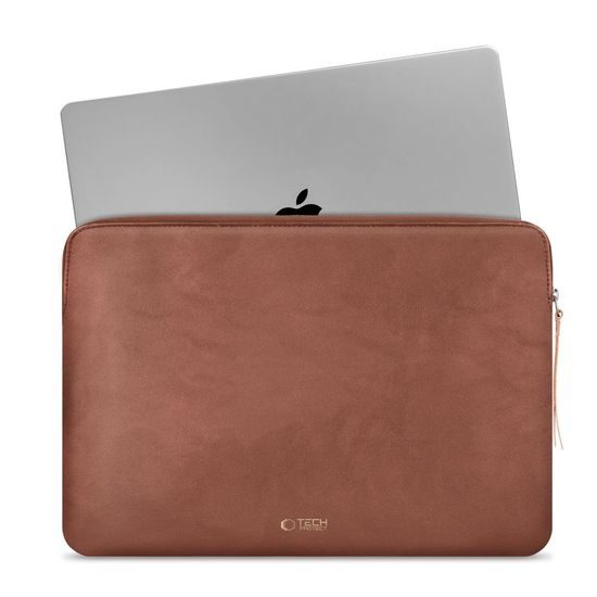 Tech-Protect Fleece Θήκη Laptop 15-16, καφέ