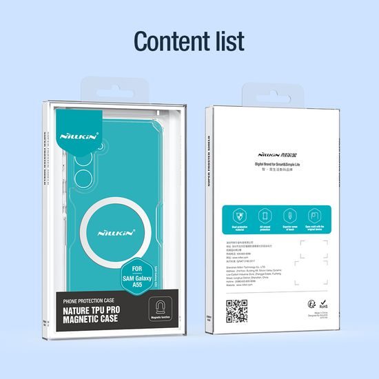 Nillkin Nature TPU PRO Magnetic Κάλυμμα, Samsung Galaxy A55 5G, διάφανο