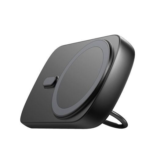 Joyroom JR-W030 20W MagSafe vezeték nélküli Powerbank 6000mAh gyűrűvel és állvánnyal, fekete színben