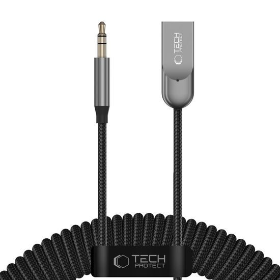 Tech-Protect Ultraboost AU04 audio adapters AUX Bluetooth 6.0 – pelēks