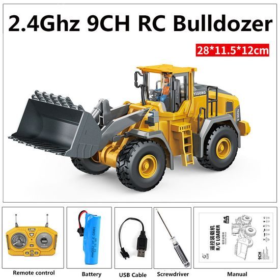 RC Φορτωτής 1:20 2.4GHz κατασκευαστικό μηχάνημα με μεταλλικό κουβά