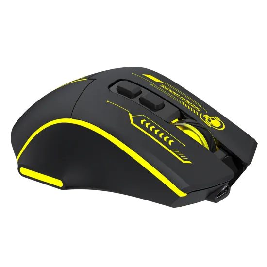 Wozinsky WMGB-1181 Ασύρματο οπτικό gaming ποντίκι, μαύρο / κίτρινο
