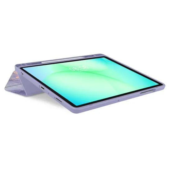 Θήκη Tech-Protect SC Pen Hybrid Samsung Galaxy Tab A9 / A11 8.7 X110 / X115 / X133 / X135, βιολετί μάρμαρο