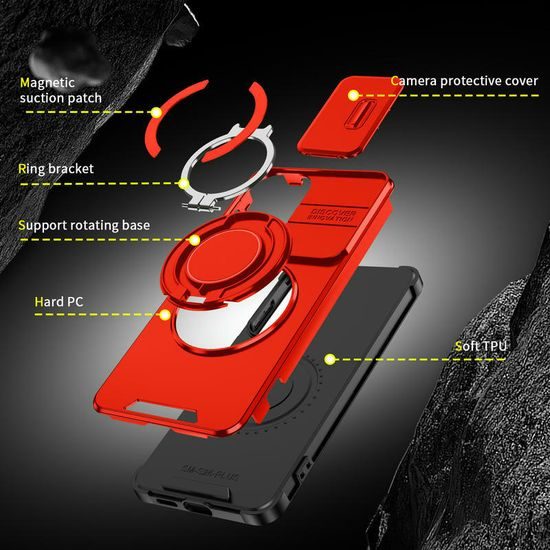 Etui Camslide Stand, Samsung Galaxy S26 Plus, czerwone