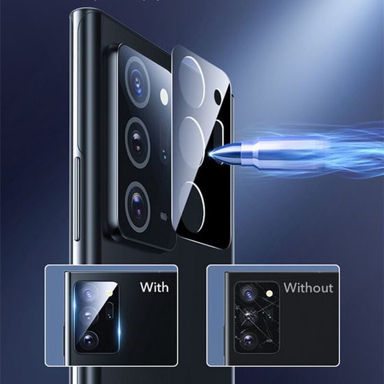Techsuit sklíčko pro čočku fotoaparátu, Samsung Galaxy Note 20 Ultra, černé