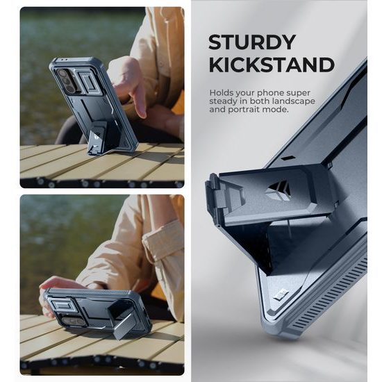 Dexnor 360 Kickstand Camprotector Θήκη Samsung Galaxy A56, Μπλε