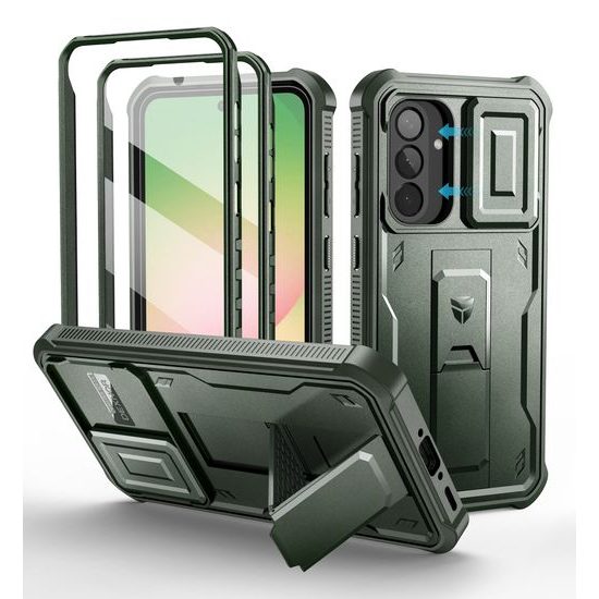Dexnor 360 Kickstand Camprotector Θήκη Samsung Galaxy A56, Πράσινη