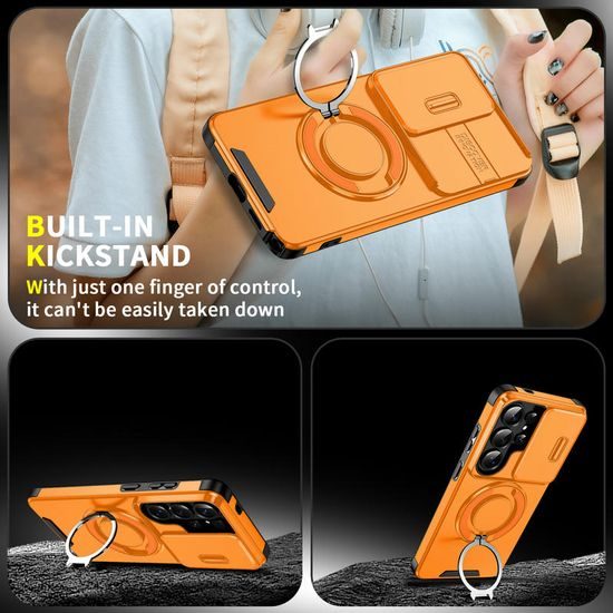 Θήκη Camslide Stand, Samsung Galaxy S26 Ultra, πορτοκαλί