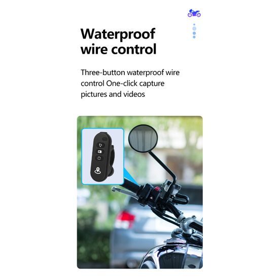 Motociklistički zaslon 6" s prednjom i stražnjom kamerom, GPS-om i TPMS-om te bežičnim Apple CarPlay i Android Auto